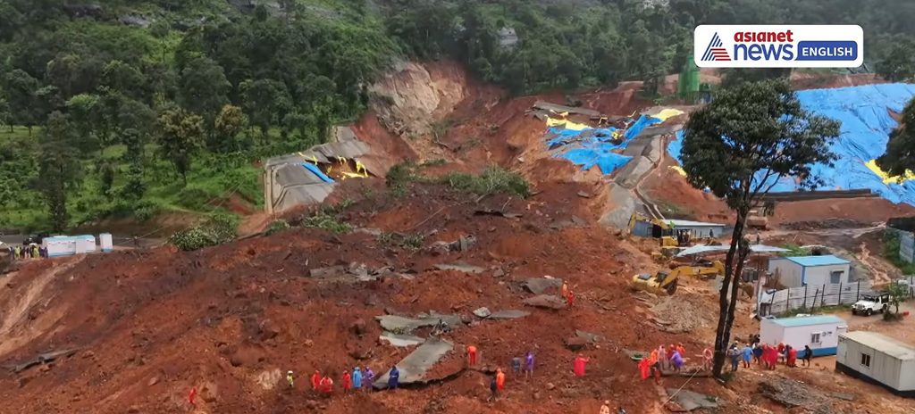Heavy Rain Triggers Landslide at Wayanad Tunnel Project breaking1