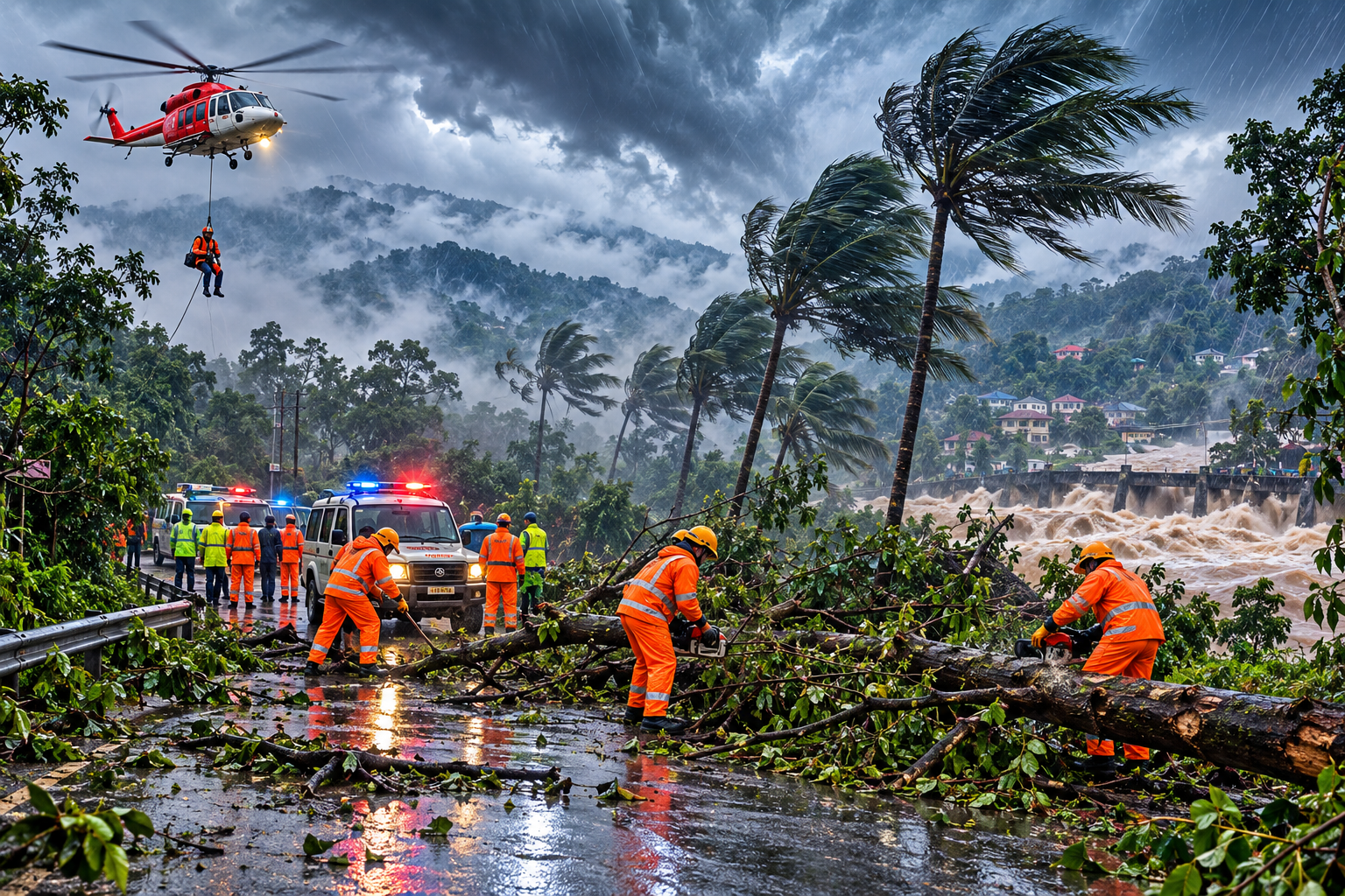 Cyclone and Heavy Rainfall in Wayanad